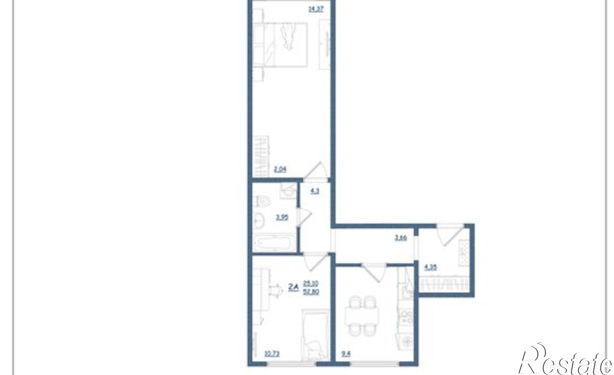 Купить квартиру за 5 545 850 рублей на Шандорная улица, 14