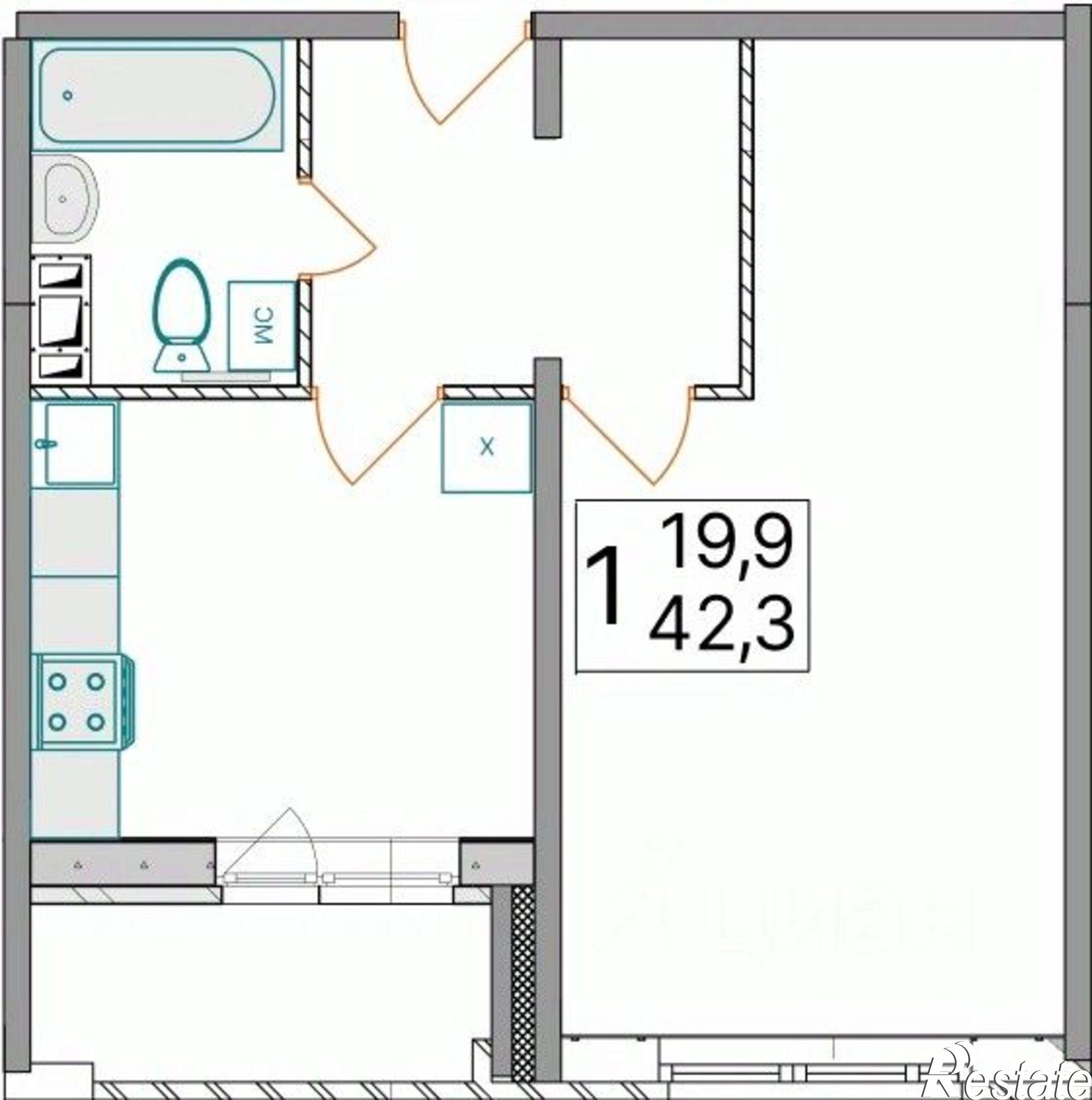 Купить квартиру за 4 230 000 рублей на Дядьковская улица