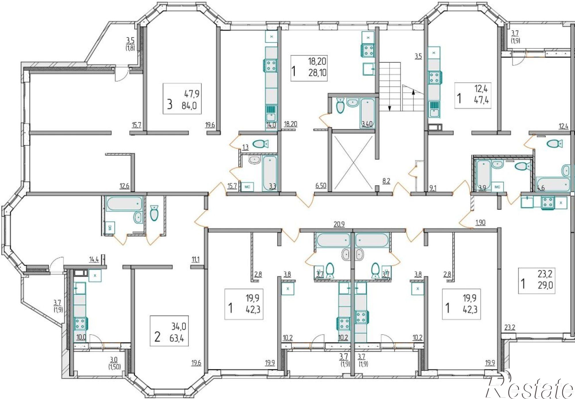Купить квартиру за 4 230 000 рублей на Дядьковская улица