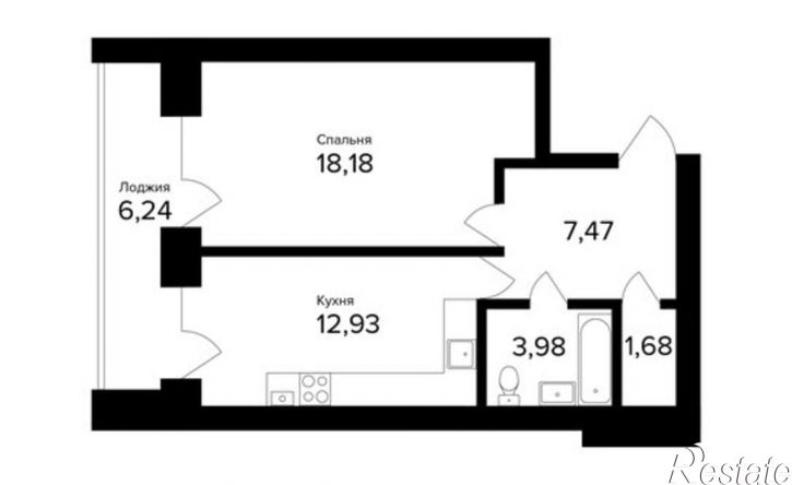 1-комн квартира улица Александра Додонова, 8 к6,  д. 8 к6