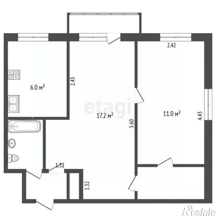 2-комн квартира Тутаевское шоссе, 85,  д. 85