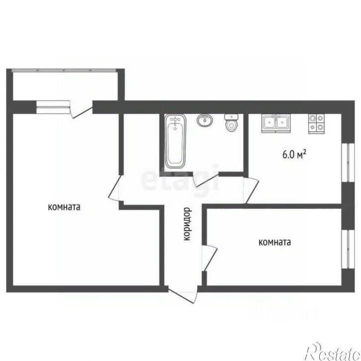 2-комн квартира улица Нефтяников, 7,  д. 7