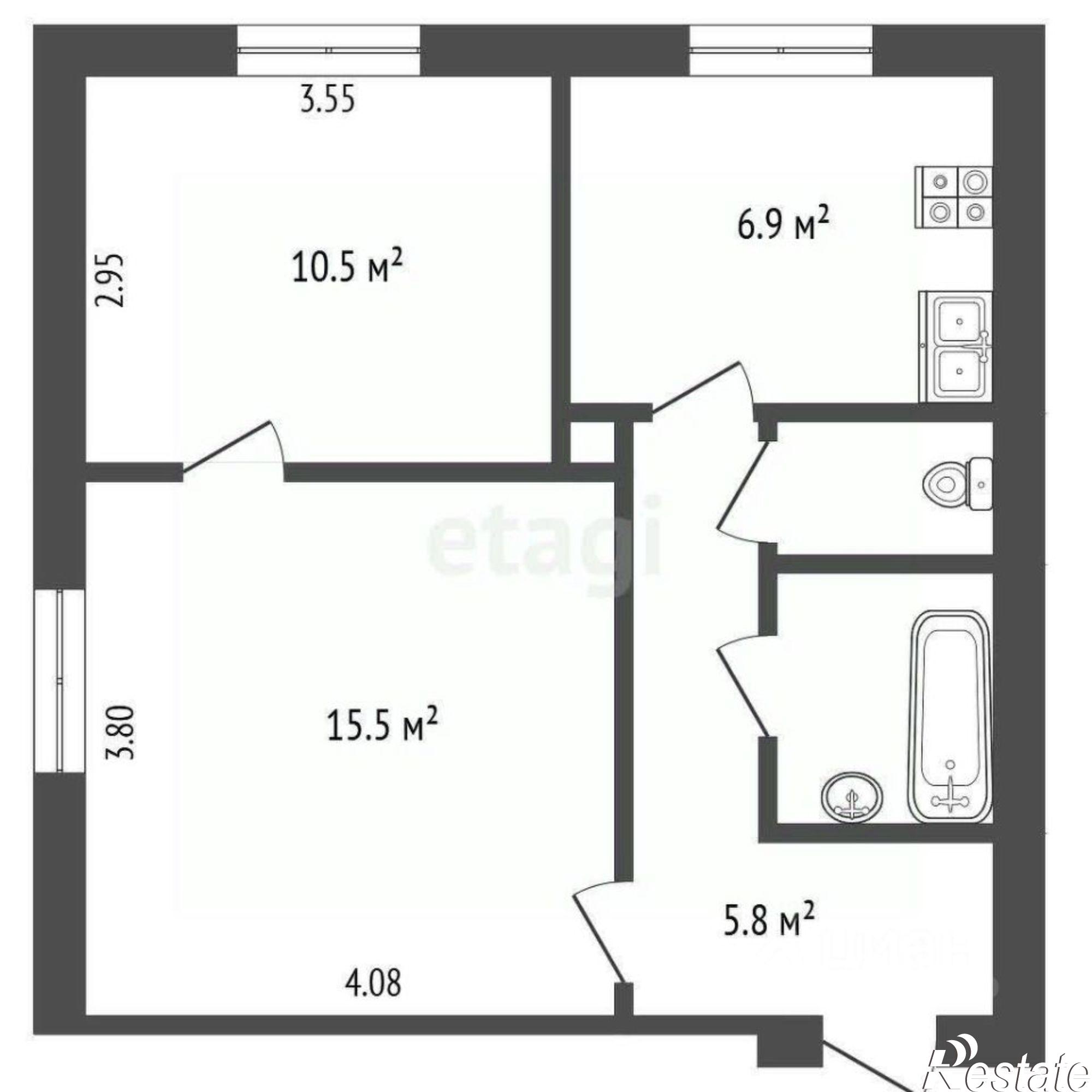 Купить квартиру за 6 150 000 рублей на улица Кузнецова, 13
