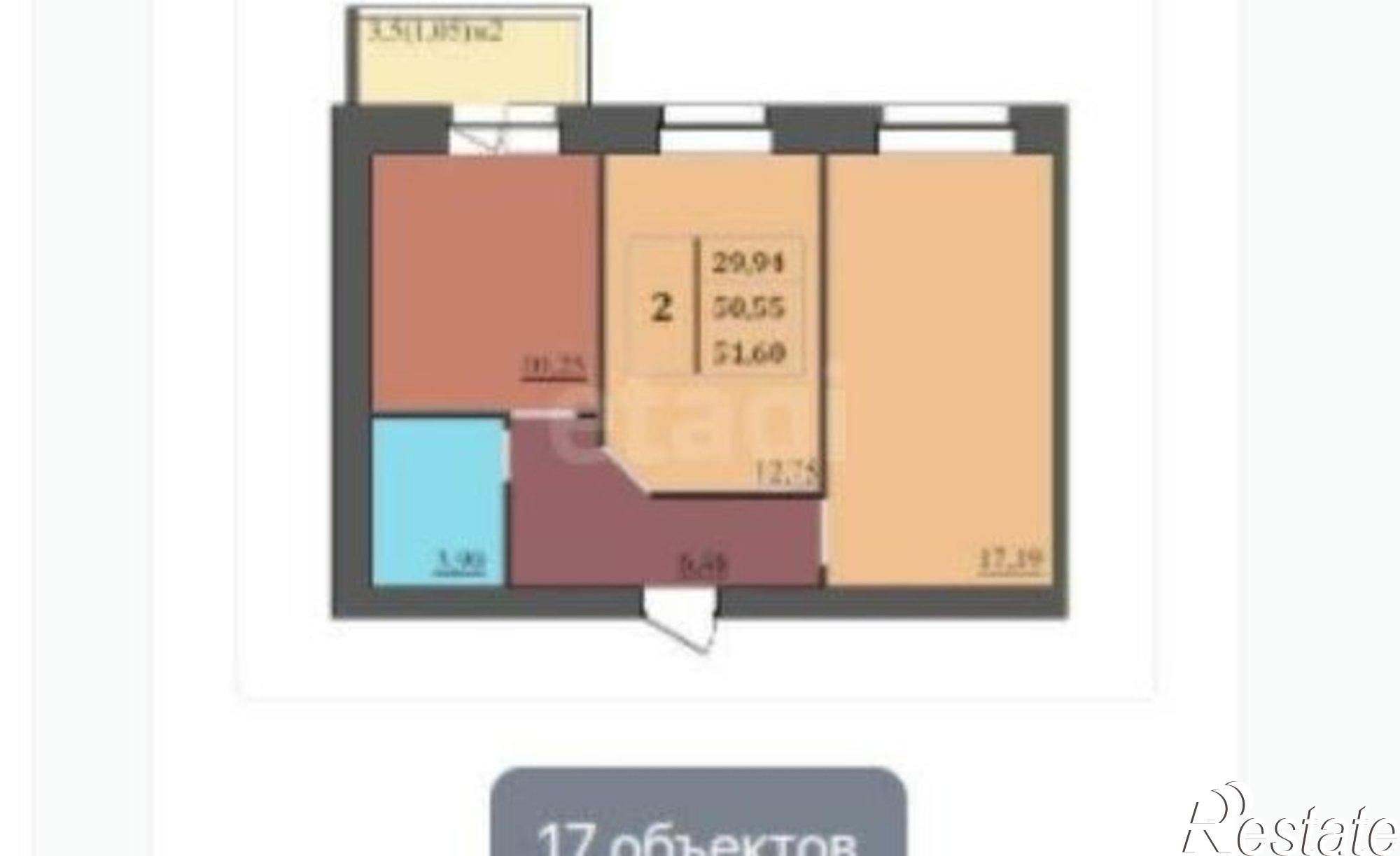 Купить квартиру за 4 950 000 рублей на Ленинградский пр-кт, 98