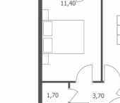 1-комн, 31 кв м, этаж 9/11 ул Большая Октябрьская, 85