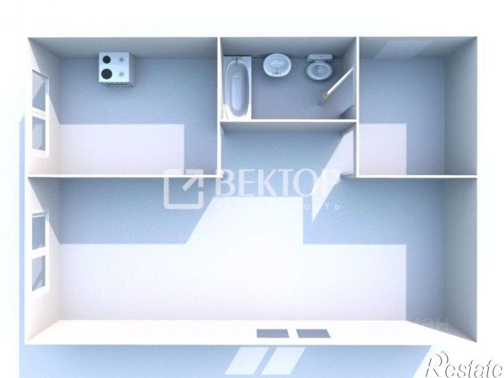 1-комн квартира ул Чкалова, 19а,  д. 19а