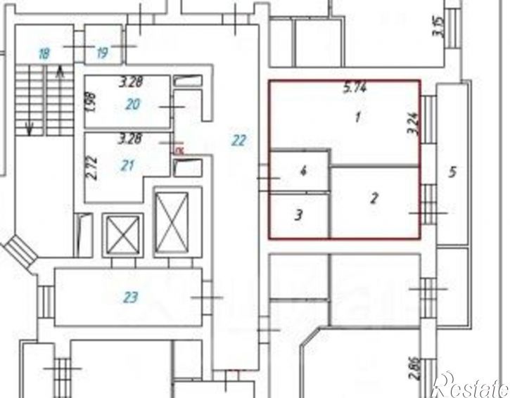1-комн квартира Ленинградский пр-кт, 98,  д. 98