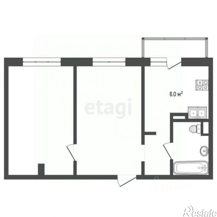 2-комн квартира ул Суздальская, 186,  д. 186