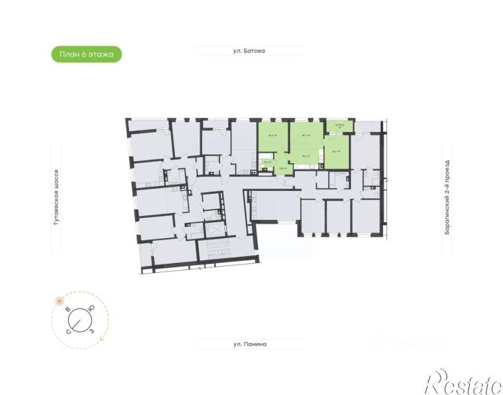 3-комн квартира в новом доме 2-й Брагинский проезд, 8,  д. 8