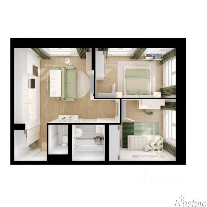 2-комн квартира в новом доме улица Академика Колмогорова, 26к2