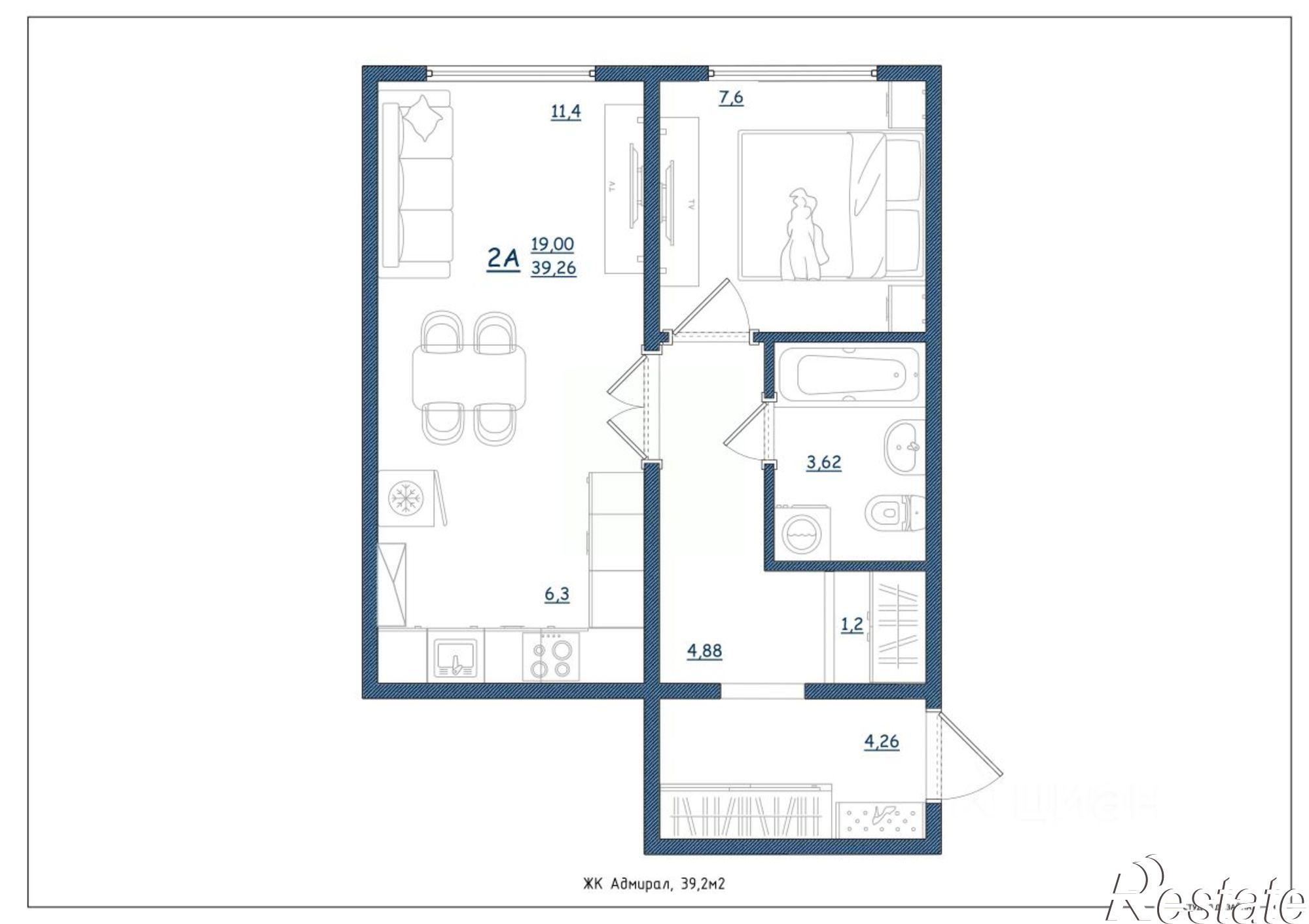 Купить квартиру за 3 935 640 рублей на Шандорная улица, 14
