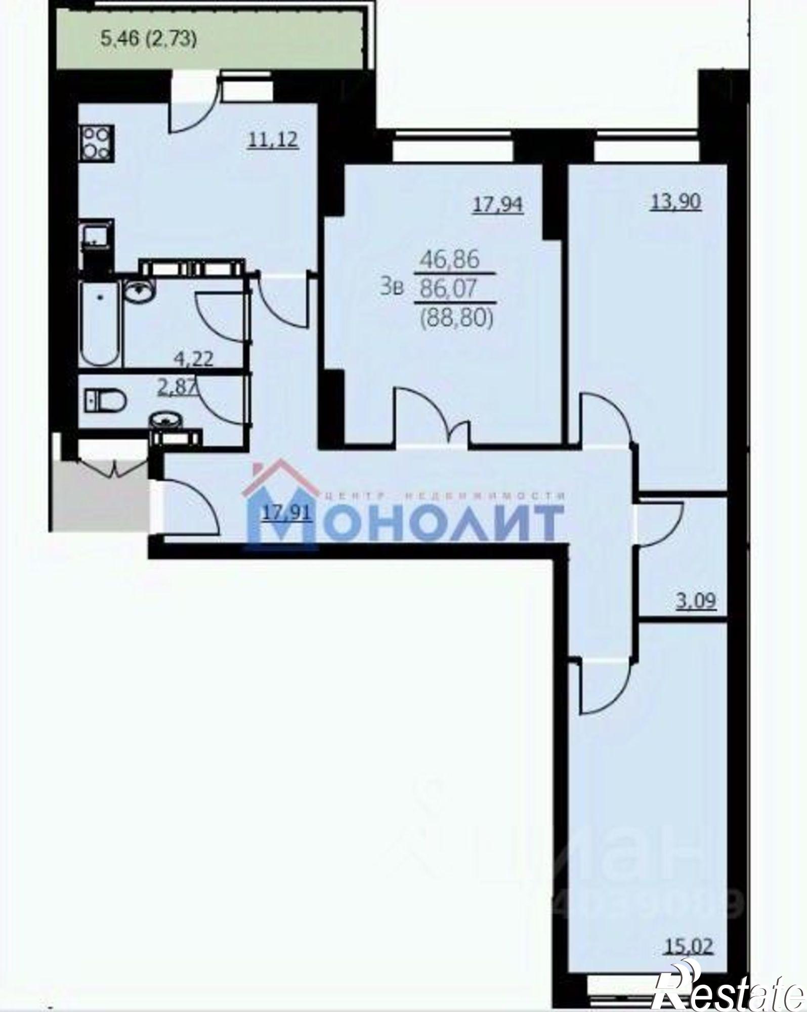 Купить квартиру за 8 080 800 рублей на Красноборская улица