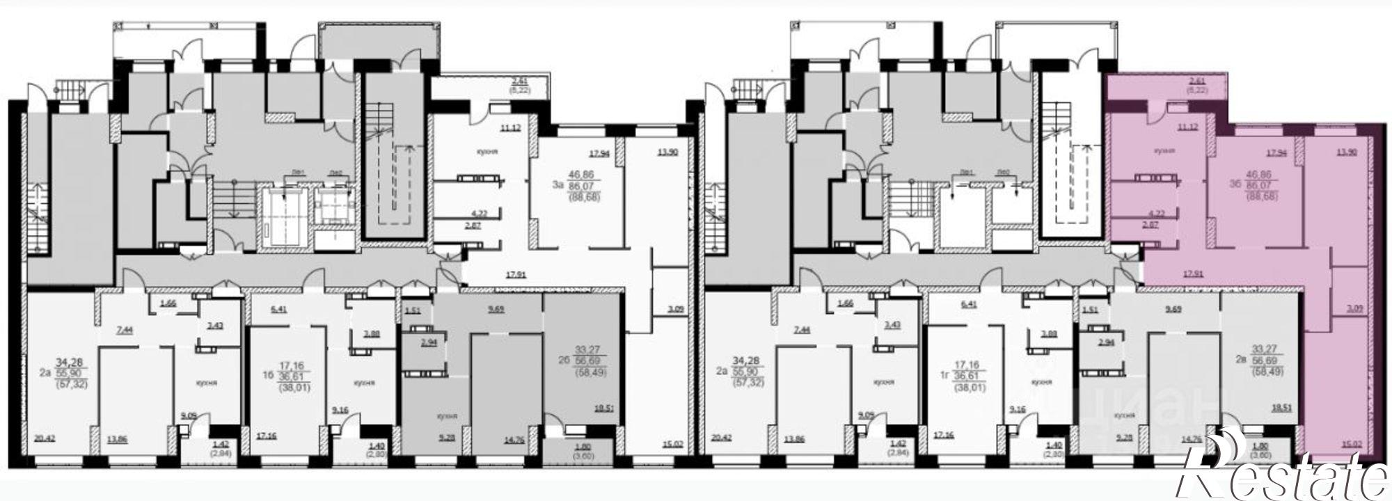 Купить квартиру за 5 205 610 рублей на Красноборская улица, 38 к2
