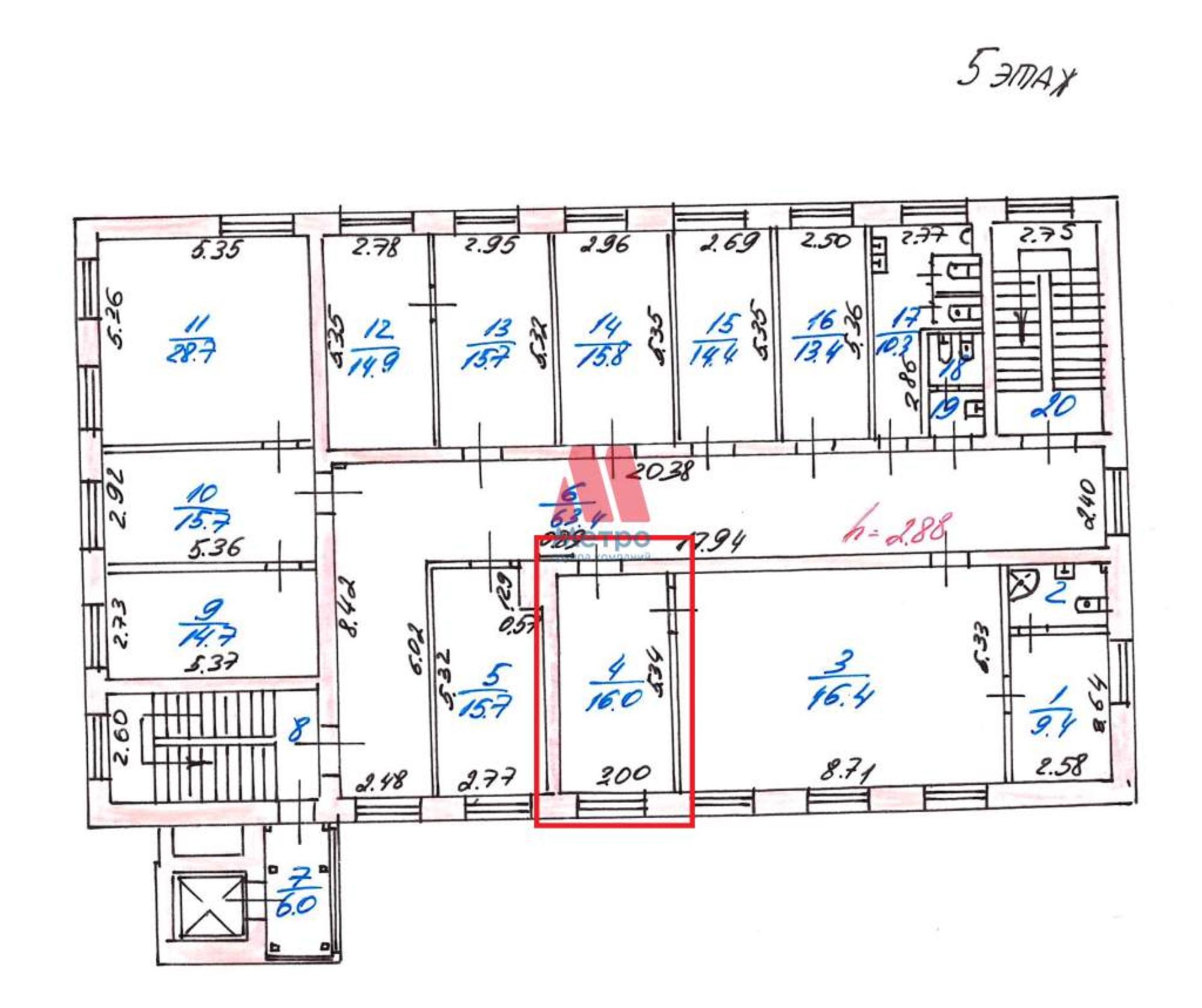 Сдать офис, помещение под офис за 25 760 рублей на Чайковского улица, д.40а