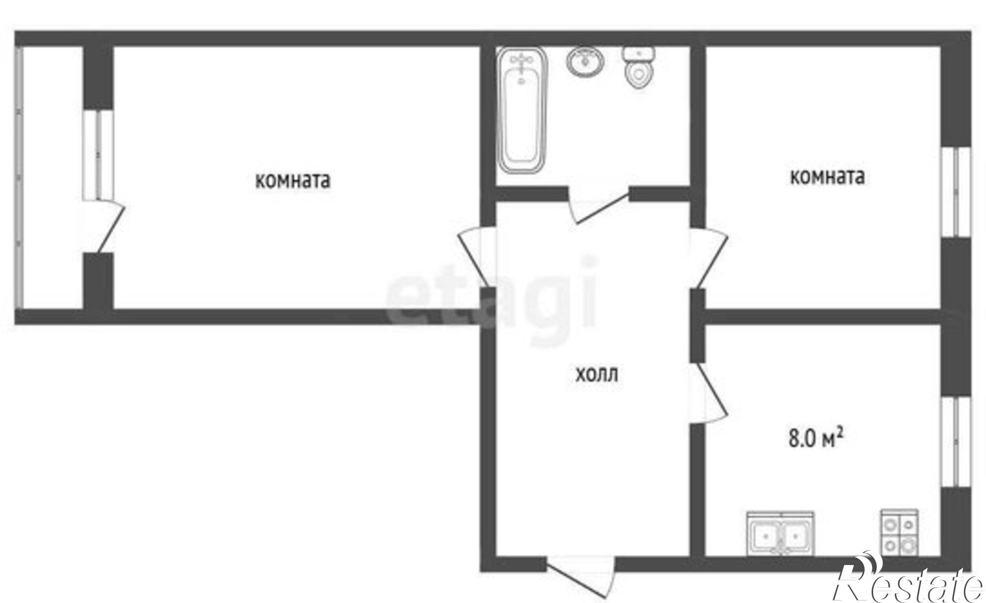 Купить квартиру за 4 200 000 рублей на проспект Машиностроителей, 40