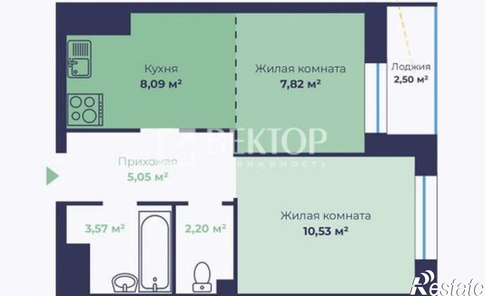 Купить квартиру за 4 147 000 рублей на Чернопрудная улица, 15
