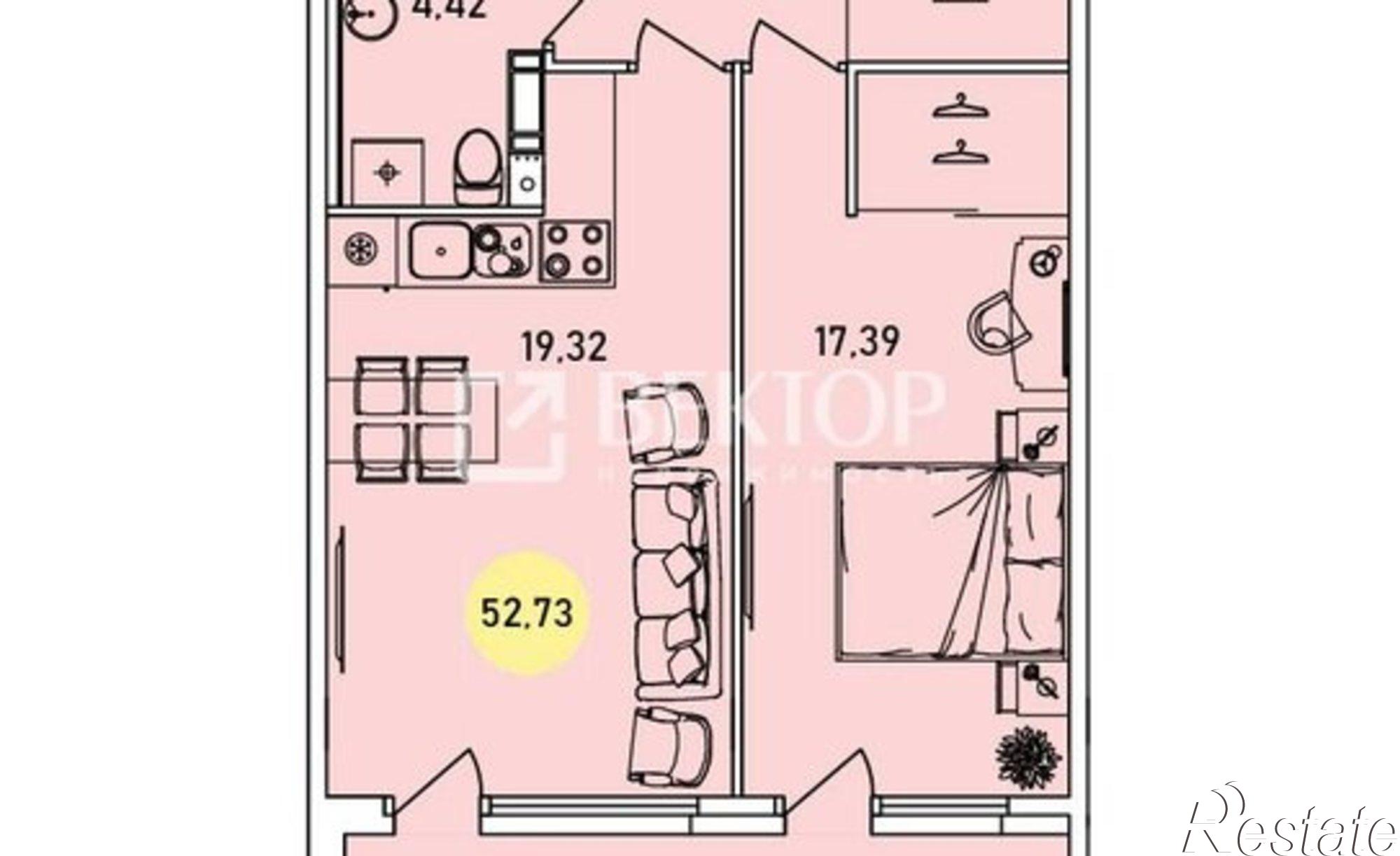 Купить квартиру за 5 010 000 рублей на улица Лескова, 44