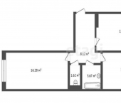 2-комн, 58кв м, этаж 4/17 ул Лескова, 40