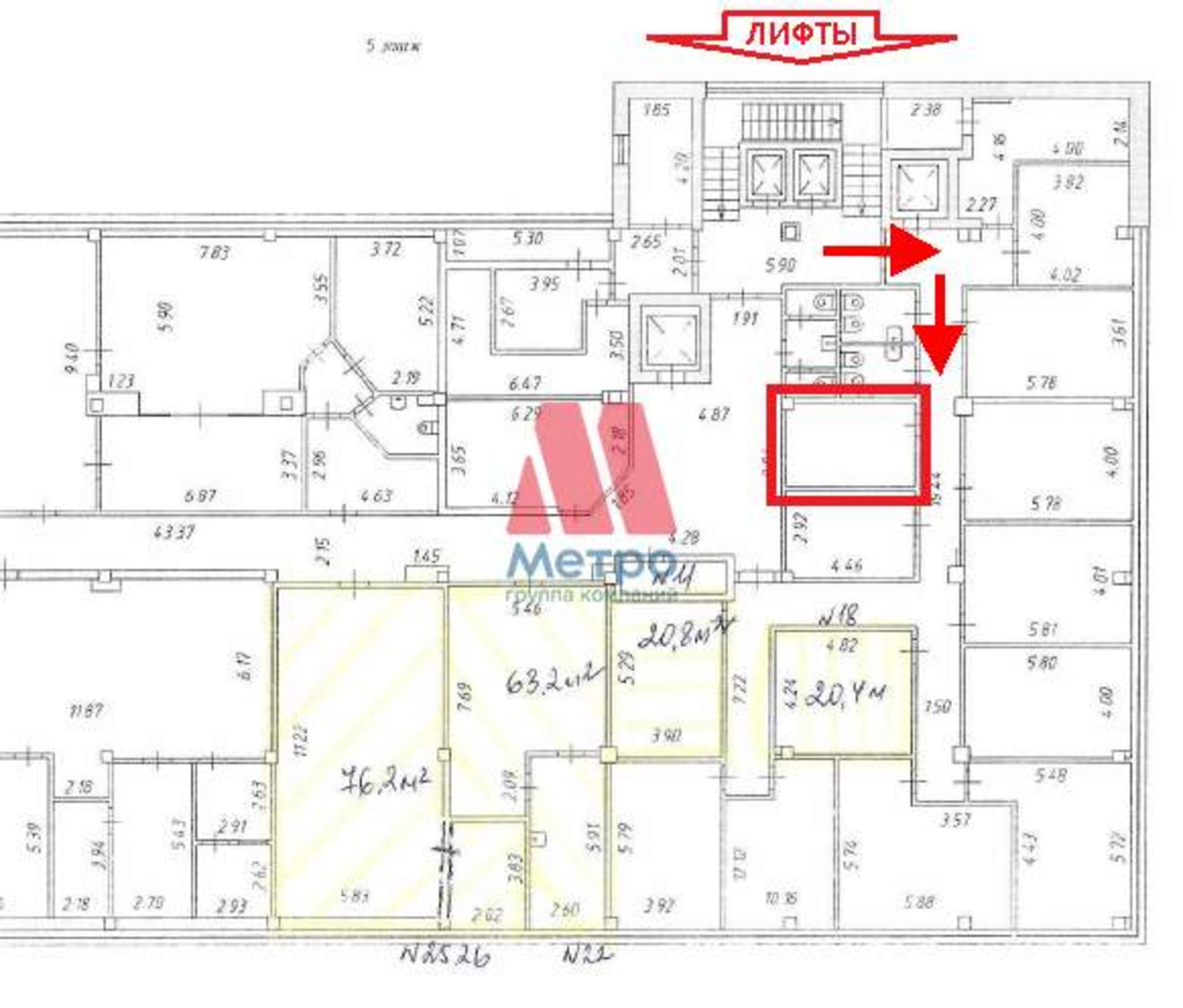 Сдать офис, помещение под офис за 13 440 рублей на Победы улица, д.6