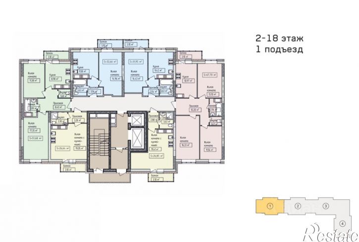 2-комн квартира ул Строителей, 20,  д. 20