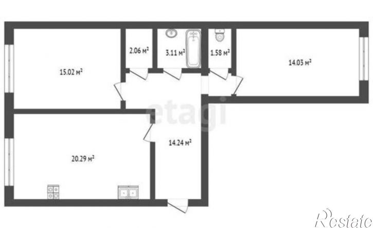 2-комн квартира ул Пионерская, 4,  д. 4