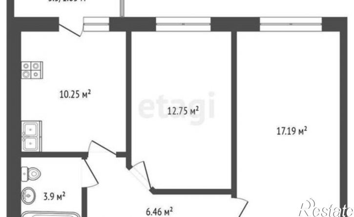 2-комн квартира Ленинградский пр-кт, 96/1,  д. 96/1