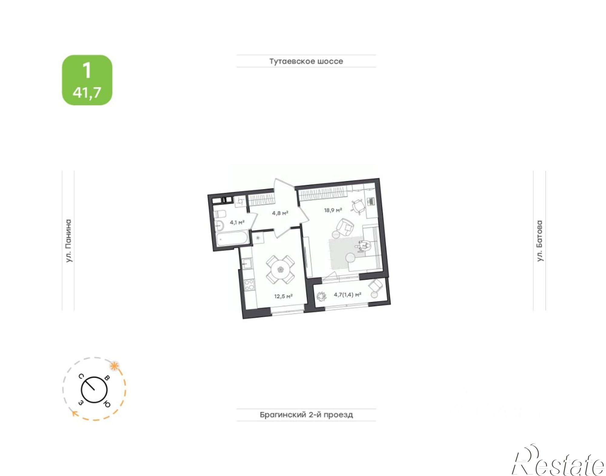 Купить квартиру за 5 220 900 рублей на 2-й Брагинский проезд, 8