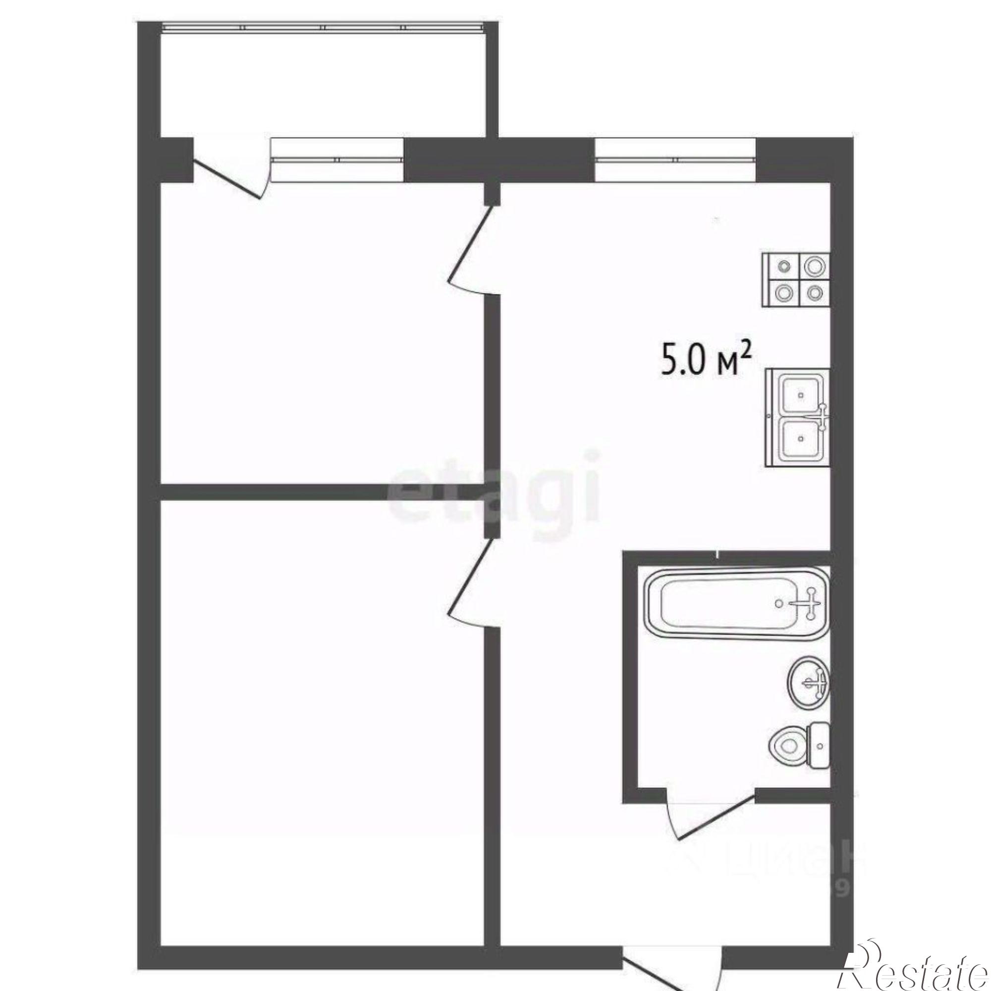 Купить квартиру за 3 500 000 рублей на Красноборская улица, 1А