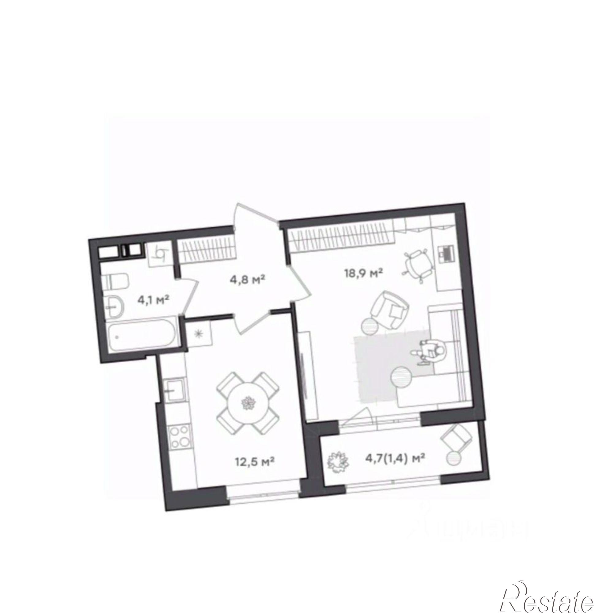 Купить квартиру за 4 935 550 рублей на Тутаевское шоссе, 93Б