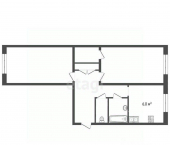 2-комн, 46кв м, этаж 1/5 ул Маланова, 12 2