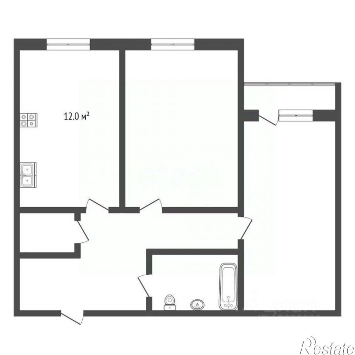 2-комн квартира 1-й Сиреневый проезд, 42,  д. 42