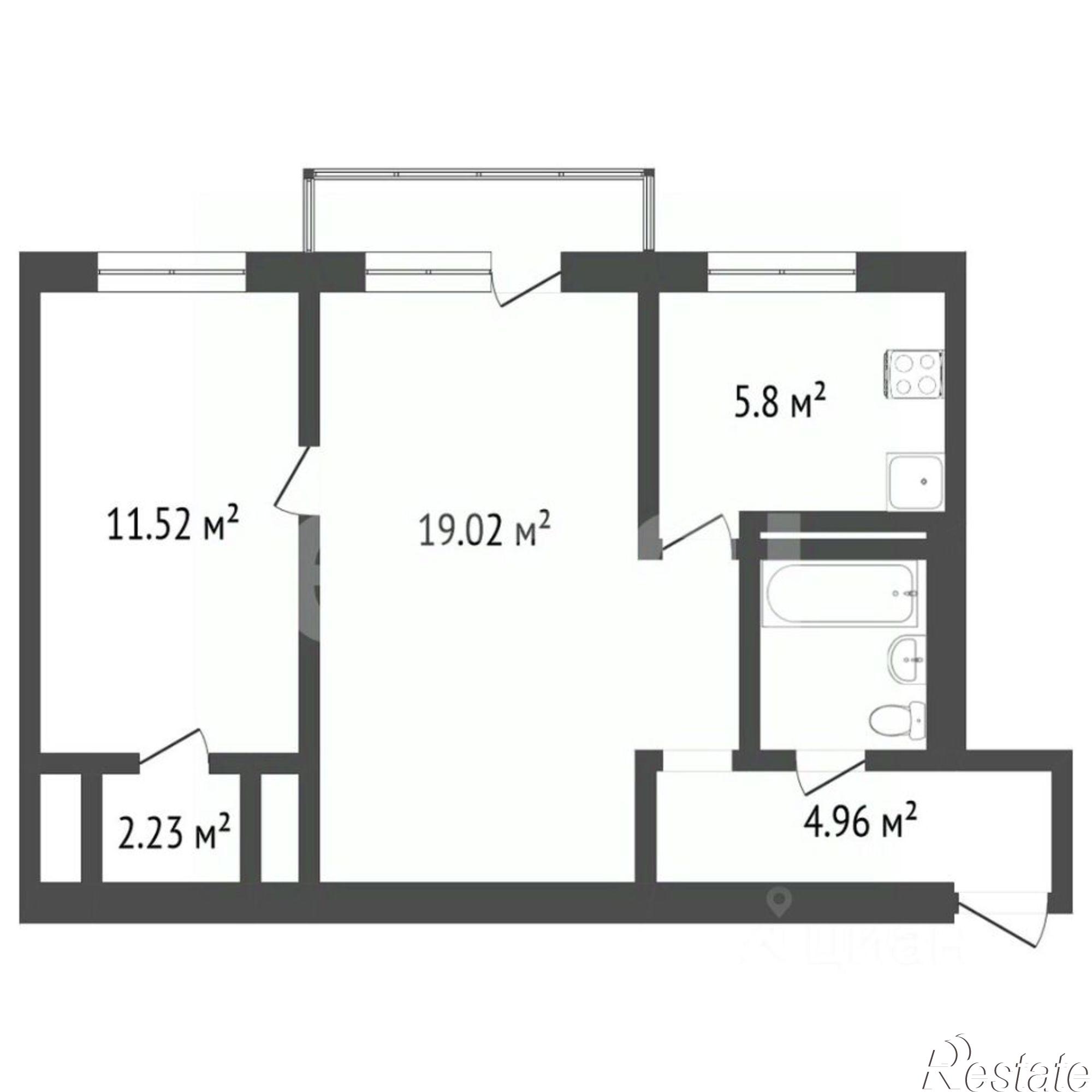 Купить квартиру за 4 400 000 рублей на Автозаводская улица, 107