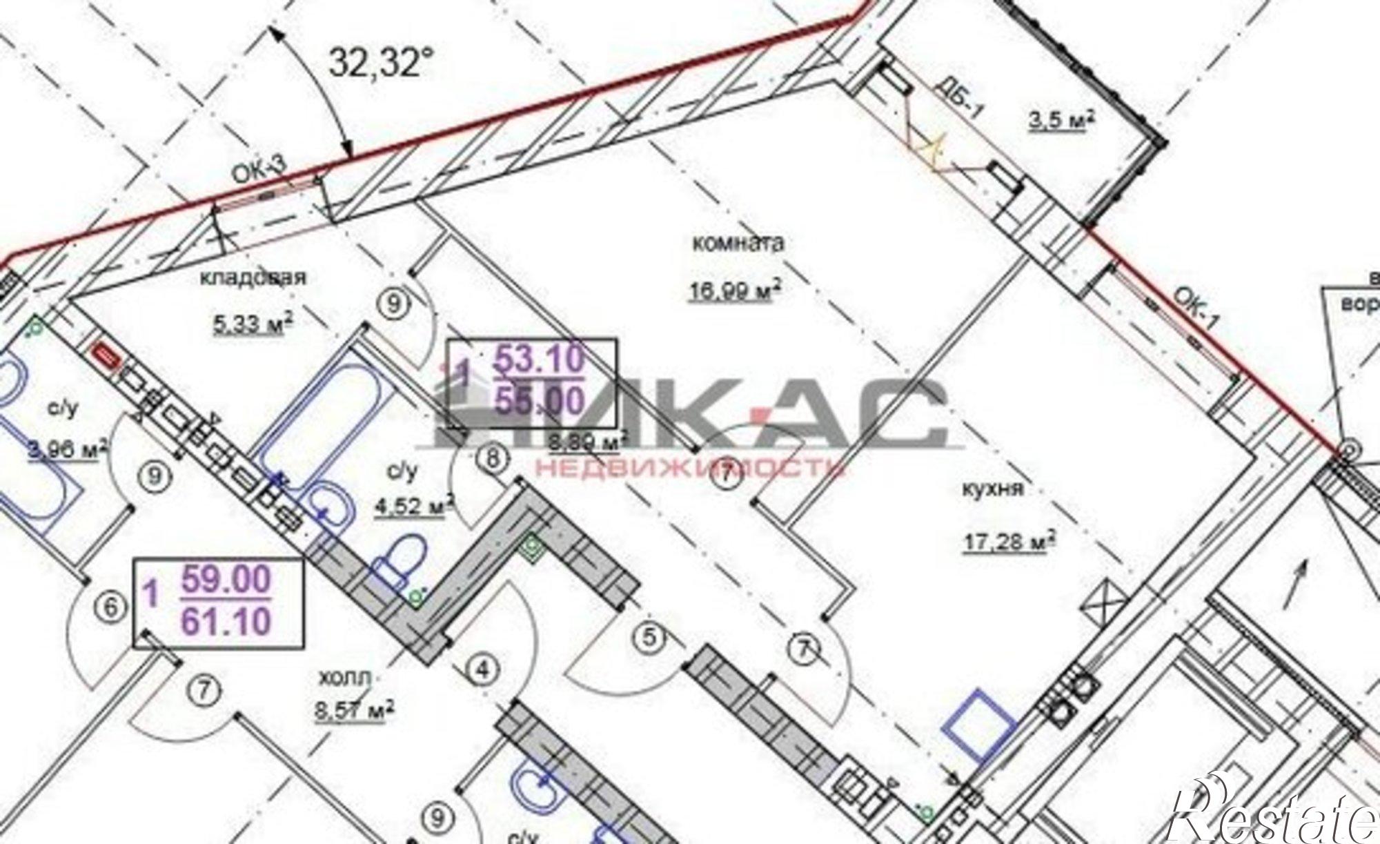 Купить квартиру за 8 800 000 рублей на Большая Фёдоровская улица, 3
