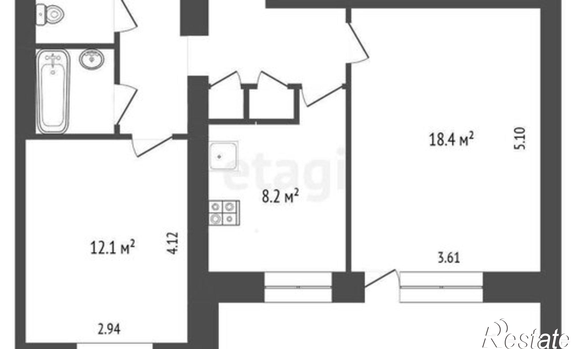 Купить квартиру за 4 100 000 рублей на Ранняя улица, 12