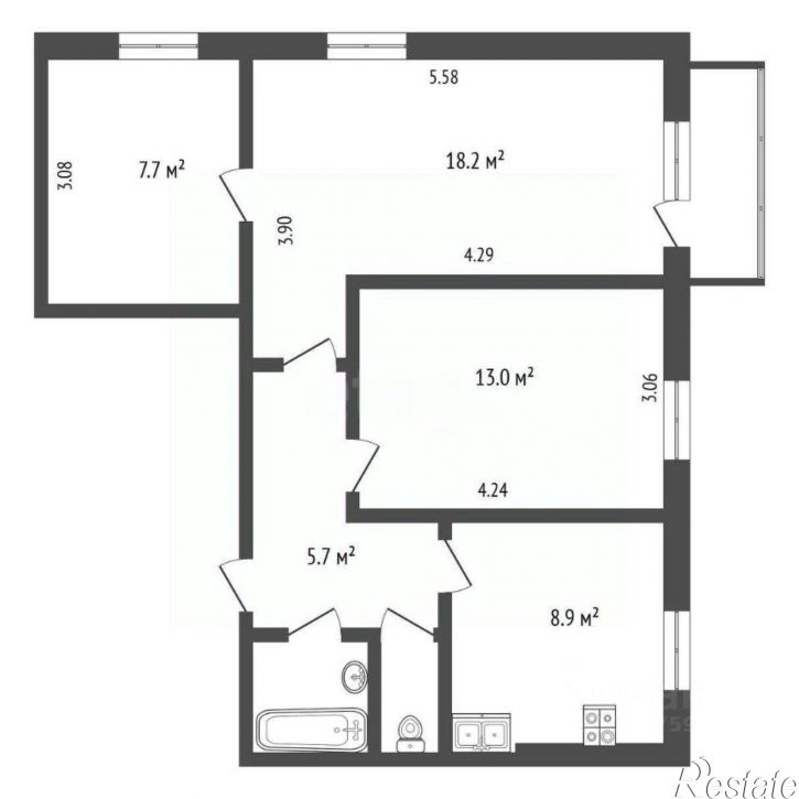 3-комн квартира ул Панина, 37,  д. 37