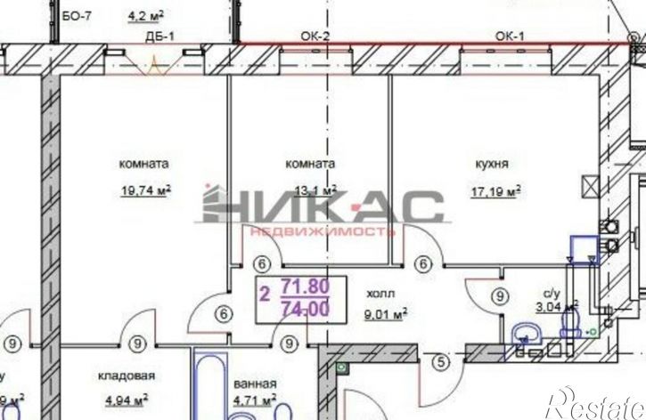 2-комн квартира ул Ямская, 44а,  д. 44а