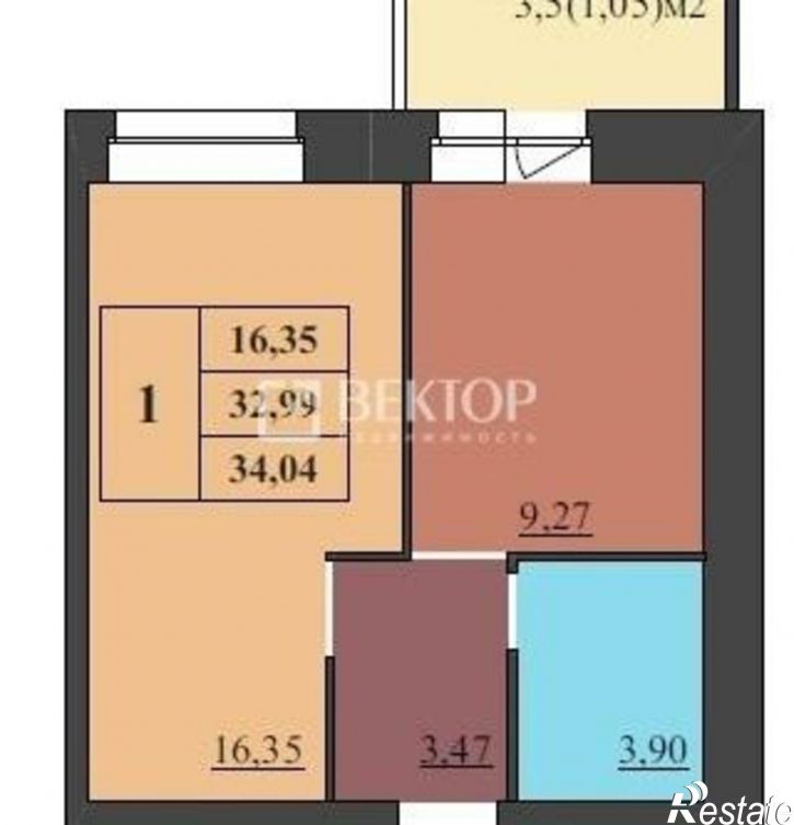 1-комн квартира Малая Норская улица, 3А,  д. 3А
