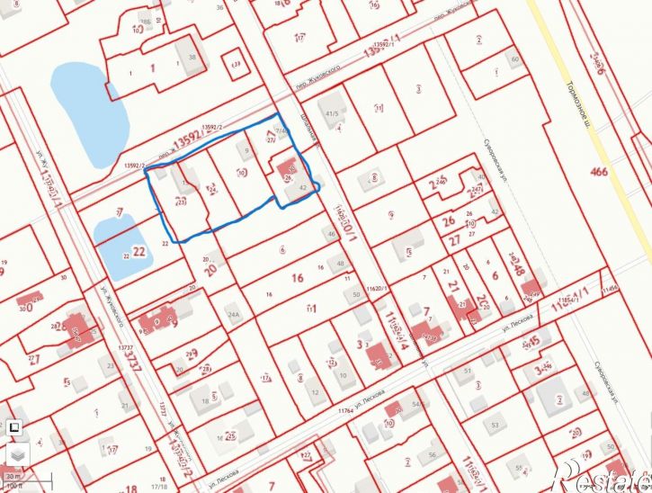 Земельный участок переулок Жуковского, 9