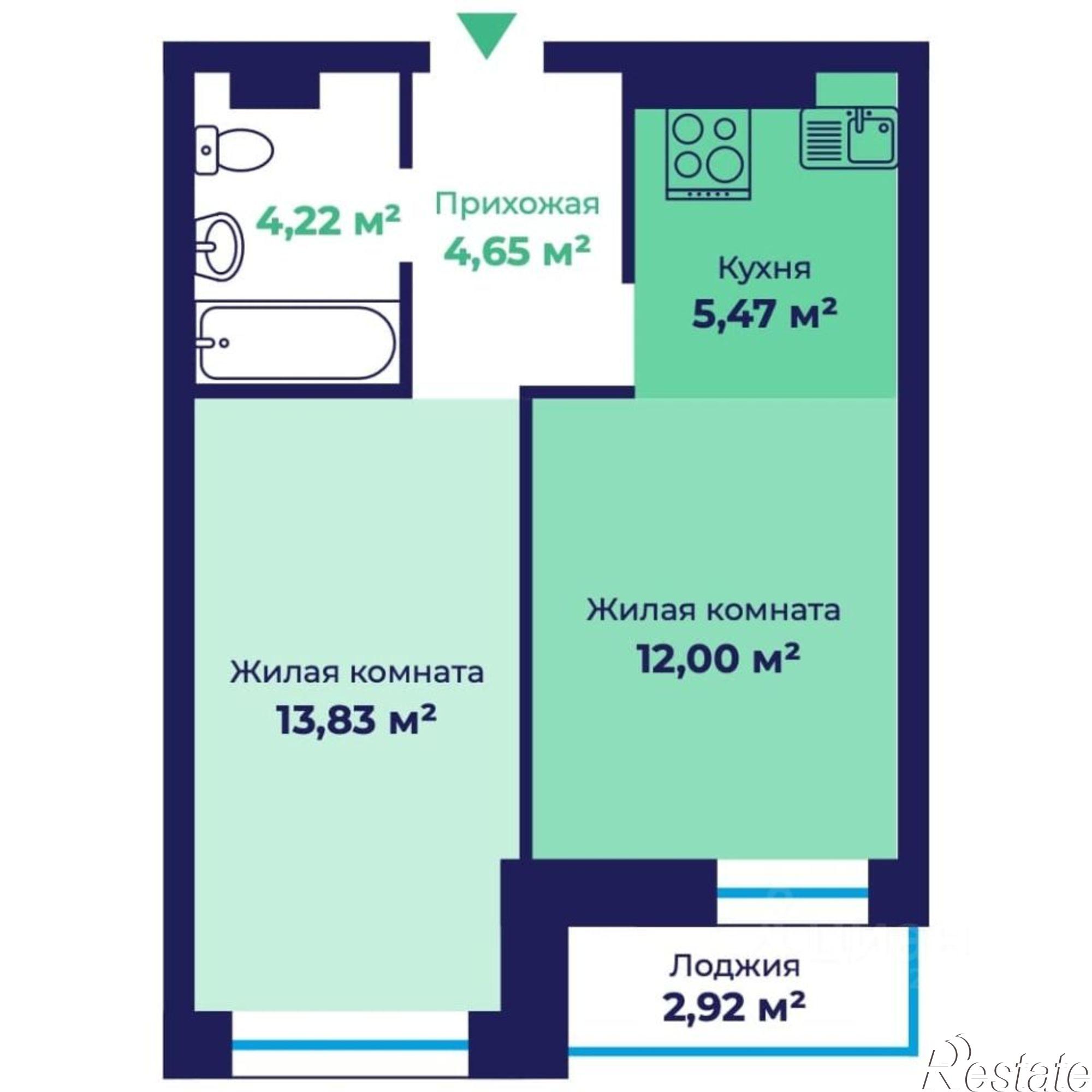Купить квартиру за 4 480 430 рублей на посёлок Сокол