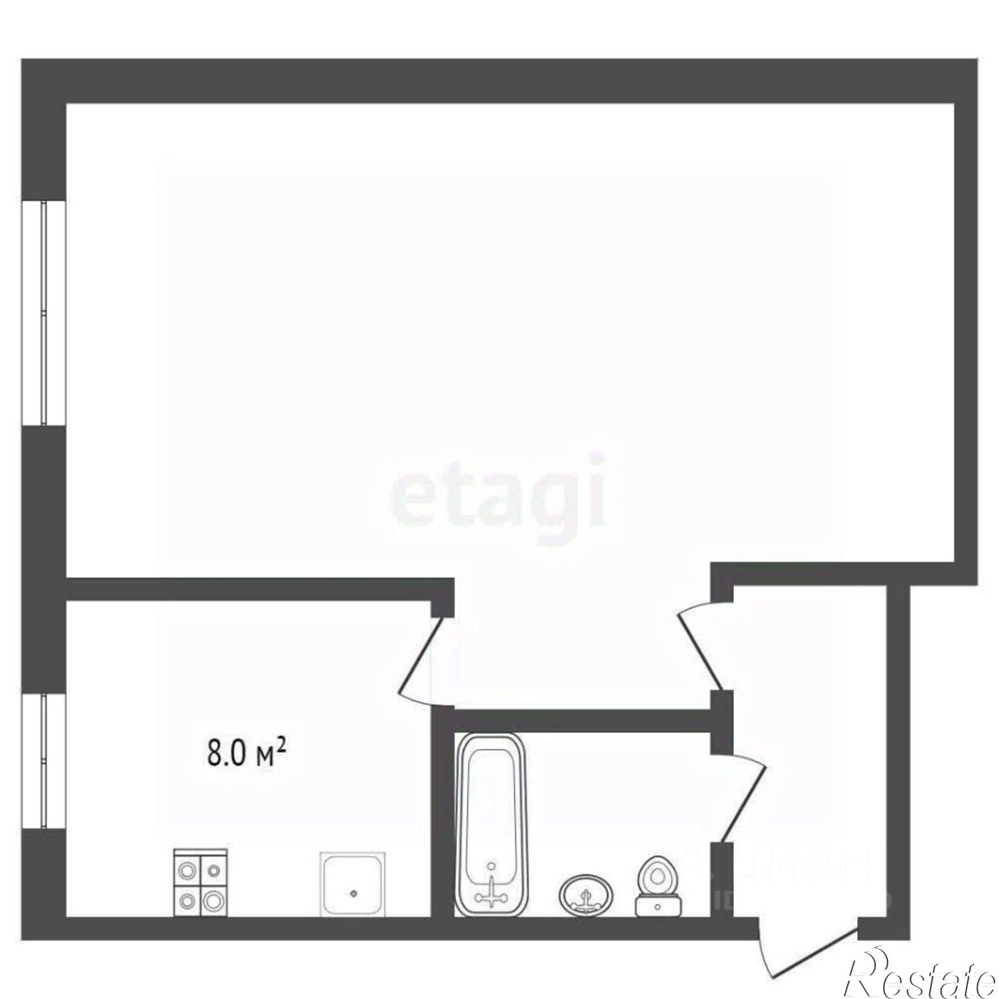 Купить квартиру за 2 650 000 рублей на Тутаевское шоссе, 53