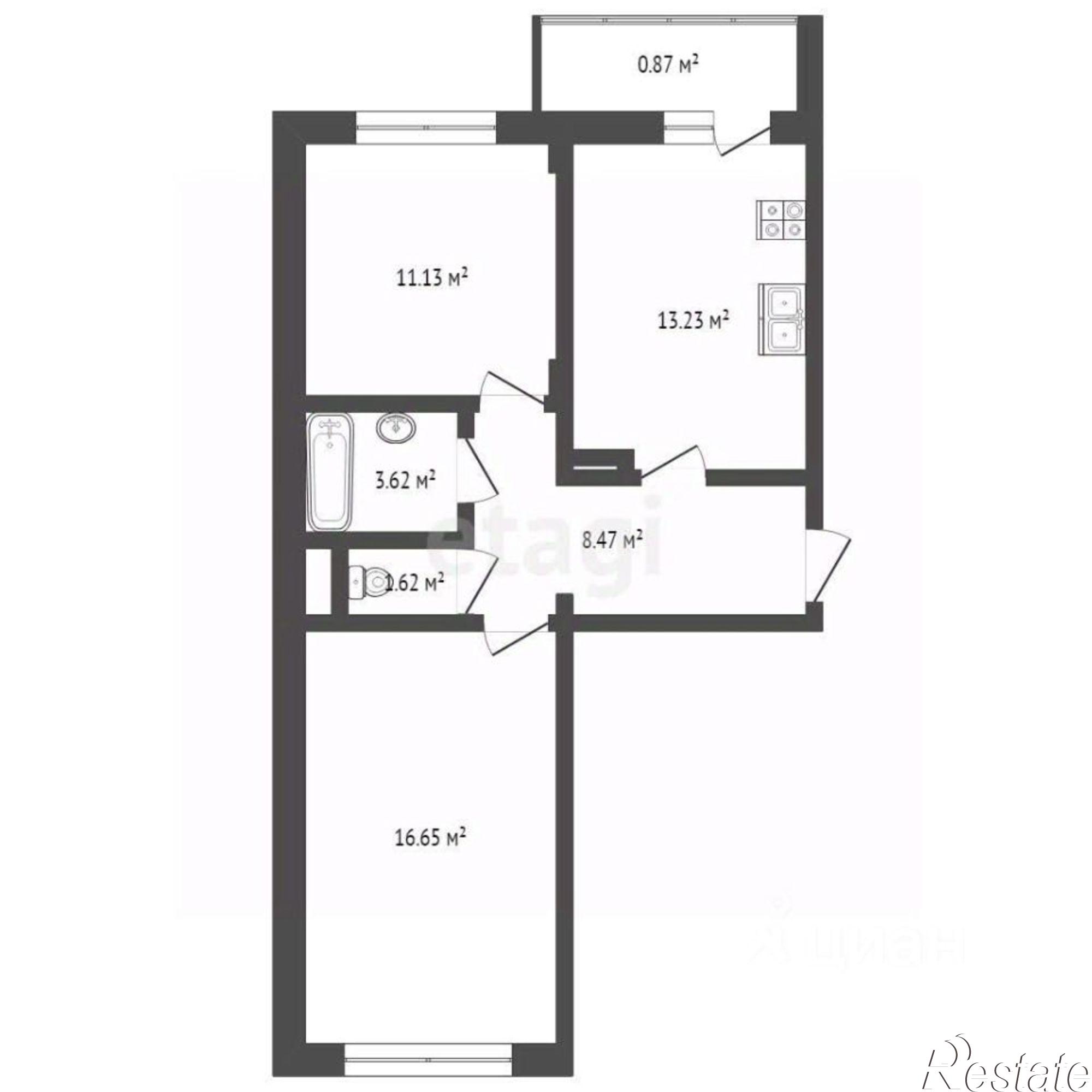 Купить квартиру за 3 488 000 рублей на Брагинская улица, 18 к2