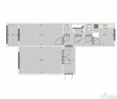 2-комн, 50кв м, этаж 7/10 Ярославская улица, 142