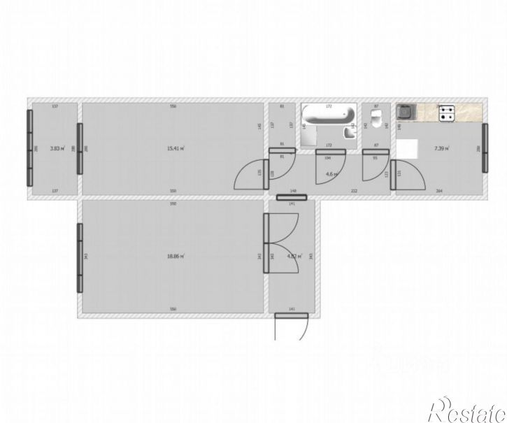 2-комн квартира Ярославская улица, 142,  д. 142