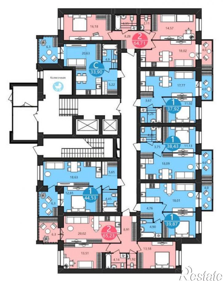 1-комн квартира в новом доме 1-я Приволжская улица, 4А,  д. 4А