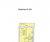 1-комн, 38 кв м, этаж 1/8 пер Минина, 6