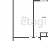 1-комн, 42кв м, этаж 21/23 ул Елены Колесовой, 26б