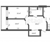 3-комн, 94кв м, этаж 2/5 ул Рыбинская, 9