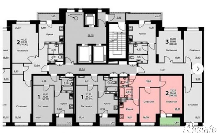 2-комн квартира Красноборская улица, 37,  д. 37