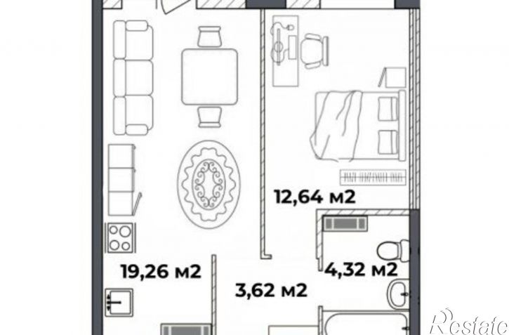 1-комн квартира ул Костромская, 7,  д. 7