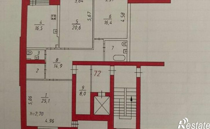 3-комн квартира 2-я Мельничная улица, 38,  д. 38